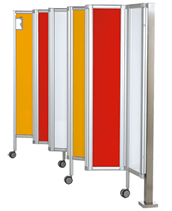 Skladacia panelová zástena RFW – s montážou na stĺp